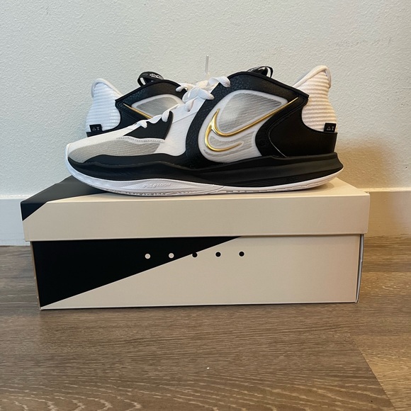 Nike Other - Nike Kyrie 5 Low White Metallic Gold Basketball Shoes Mens DJ6012-101.